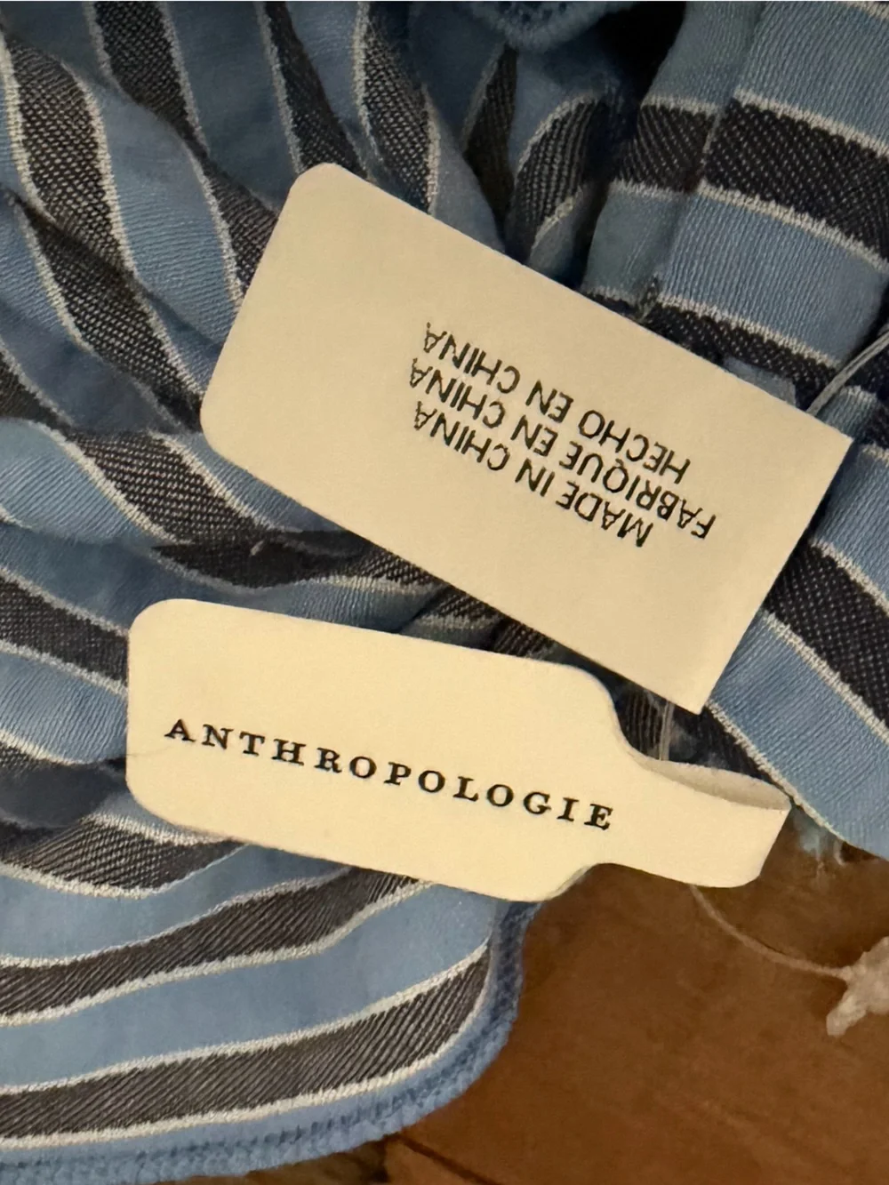 Anthropologie Stripe Bow Ponytail Accessory Set of 3